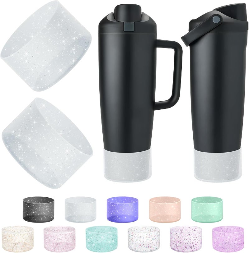 BKBY 2PCS Silicone Boot Compatible with Owala 30oz & 40oz FreeSip Sway Bottles & Tumblers, Protective Anti-Slip Bottom Cover Sleeve for Freesip Sway Tumbler - Image 1
